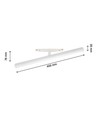 12W RA90 SHIFT Beam - 40 cm, Hvid