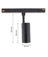 6W RA90 SHIFT skinnespot - 24 grader, Sort