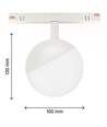 5W RA90 SHIFT Globe - Hvid, Ø10 cm