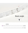 5m 22W/m RGB LED strip - 24V DC, IP68, Wall washer, 48 LED pr. meter
