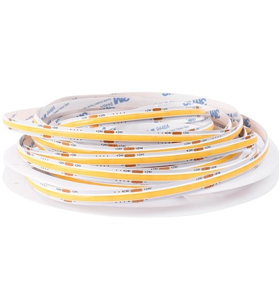 5m 12,5W/m Dot-free COB-LED strip RA90 - 24V DC, IP20, 480 LED/m, 5 års garanti