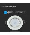 MR16 eller GU10 Downlight kit - Uden lyskilde, hvid, Hul: Ø7,4 cm, mål: Ø8,2 cm