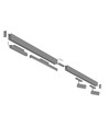 SHIFT 2x spot + lysskinne sæt - 2 meter komplet + spots og grundbelysning, Sort