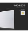 60x60 LED panel, 36W - Højde:33mm, Hvid kant
