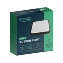 V-Tac 24W LED loftslampe - 29,5 x 29,5cm, sort kant, inkl. lyskilde