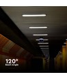 120cm 36W vandtæt komplet LED armatur, Gennemfortrådet - IP65