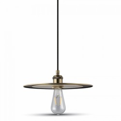 Designer lamper Restsalg: V-Tac metal pendellampe - Mat gylden, E27