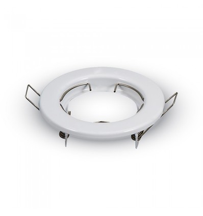 2stk MR16 eller GU10 Downlight kit - Uden lyskilde, blank hvid, Hul: Ø6,5 cm, Mål: Ø8 cm