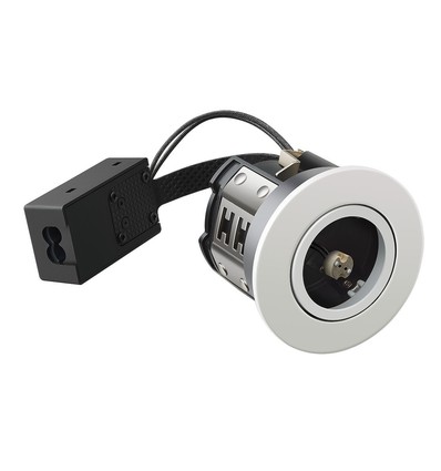MR16 indbygningsspot Inno88, 12V - Mat hvid, IP44, godkendt i isolering