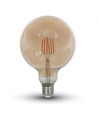 E27 6W LED globepære - Kultråd, Ø12,5 cm, Ekstra varm hvid, 2200K