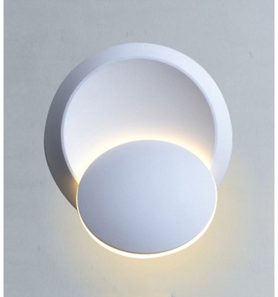 5W LED hvid væglampe - IP20 indendørs, Rund, roterbar, inkl. lyskilde
