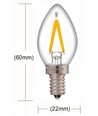 E14 1W dæmpbar mini pære