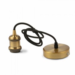 Lampefatning V-Tac designer lampefatning - Brun Bronze, E27