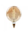 E27 8W dæmpbar LED kæmpe globepære - Ø20 cm, Kultråd, ekstra varm hvid, 2000K