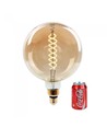 E27 8W dæmpbar LED kæmpe globepære - Ø20 cm, Kultråd, ekstra varm hvid, 2000K