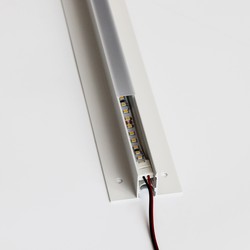 Akustilight Troldtekt Skinne 120 cm til LED strips - Planforsænket, kan forlænges
