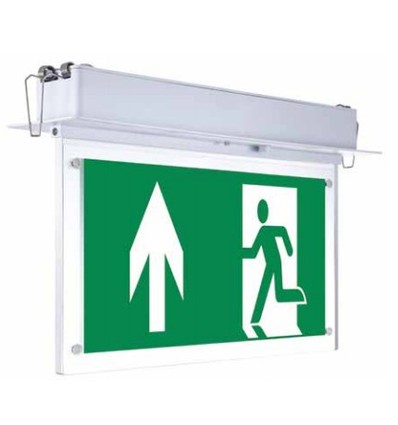 V-Tac loftmonteret/indbygget LED exit skilt - 2W, Samsung LED chip