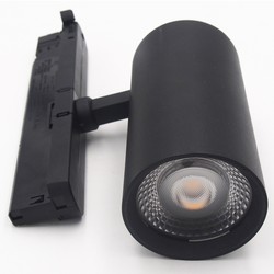 Skinnespots Outlet: LEDlife sort skinnespot 28W - Flicker free, Citizen LED, RA90, 3-faset