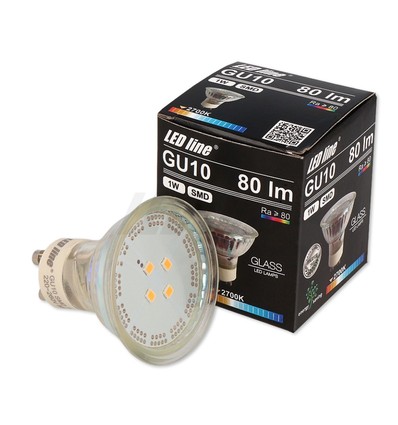 GU10 1W Grøn LED spot