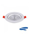 20W Ø17cm LED spotlight - Hul: Ø14,5 cm, Mål: Ø17 cm, 3 cm høj, Samsung LED chip