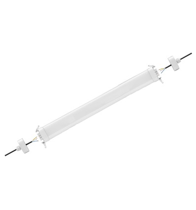 120cm 40W LED armatur, gennemfortrådet - IP65, Easy connect
