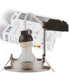 3-pak 5W Indbygningsspot - Stål front, komplet med GU10 holder og LED spot