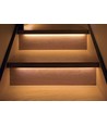 70 cm 4W Trappe aluprofil med LED strip - 24V DC, IP65, Med stik