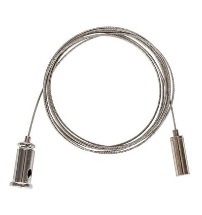 Wire ophæng til armatur - 1,5 meter, justerbar højde, sæt med 2 stk