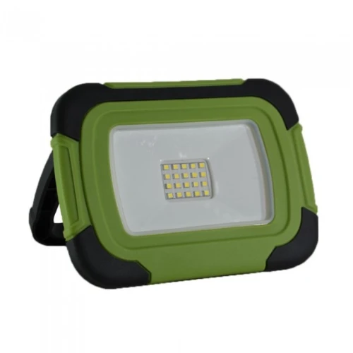 10W Genopladelig LED projektør - 12V, Arbejdslampe, transportabel, udendørs