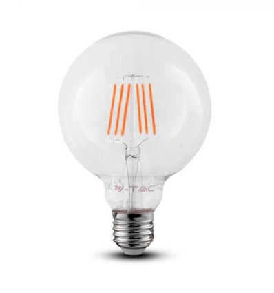 E27 6W LED globepære - Ø12,5 cm, Samsung LED chip, Kultråd