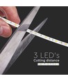 5m 4,8W/m stænktæt LED strip - IP65, 30 LED pr. meter