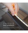 5m 4,8W/m stænktæt LED strip - IP65, 30 LED pr. meter