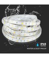 5m 4,8W/m stænktæt LED strip - IP65, 30 LED pr. meter