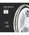5m 11W/m stænktæt LED strip - 12V DC, IP65, 60 LED pr. meter