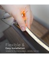 5m 9W/m stænktæt LED strip - 24V DC, IP65, 60 LED pr. meter