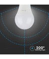 E27 8,5W LED pære - A60, 200 grader