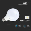 V-Tac 10W LED globepære - Ø9,5 cm, E27