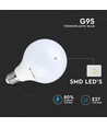 E27 10W LED globepære - Ø9,5 cm