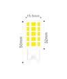 G9 3,5W LED pære