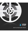 5m 8W/m LED strip - 12V DC, 120 LED pr. meter, 8mm bred