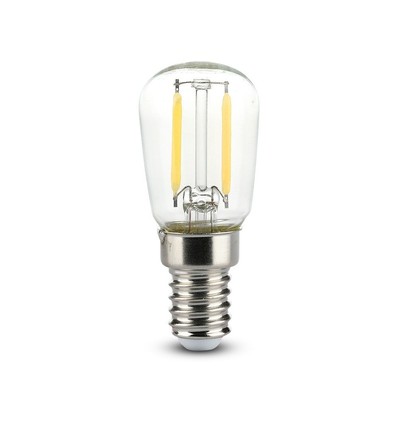 E14 2W LED køleskabspære - ST26, Kultråd