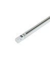 3-faset 1 meter skinne til skinnespots - Hvid, Komplet med tilslutning og endeprop