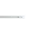 3-faset 1 meter skinne til skinnespots - Hvid, Komplet med tilslutning og endeprop