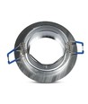 MR16 eller GU10 Downlight kit - Uden lyskilde, børstet aluminium, Hul: Ø7,5 cm, Mål: Ø9,1 cm