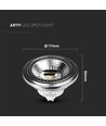GU10 12W LED spot - AR111