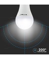 E27 6W LED pære - Med RF fjernbetjening, RGB