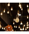 E27 5W LED globepære - Ø12,5cm, Kultråd, ekstra varm hvid