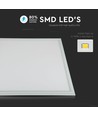 Outlet: 60x60 LED panel, 32W - Højde:13mm, 120lm/W, hvid kant