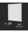 Outlet: 60x60 LED panel, 32W - Højde:13mm, 120lm/W, hvid kant