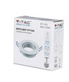MR16 eller GU10 Downlight kit, Uden lyskilde, Mat hvid, Hul: Ø7,5 cm, Mål: Ø9,1 cm